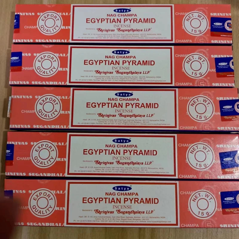 5BOX NAG Champa Incienso Satya Incense Collection Satya Handmade Sticks with Flavors Refreshing Medicinal Aromas Home Fragrances
