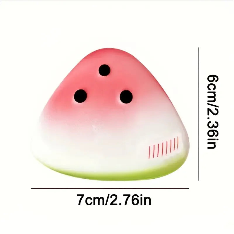 Anti-stress Squishy Watermelon Decompression Toy Soft Ice Skin Slow Rebound Decompression Squishy Stress Reliever Squeeze Toy