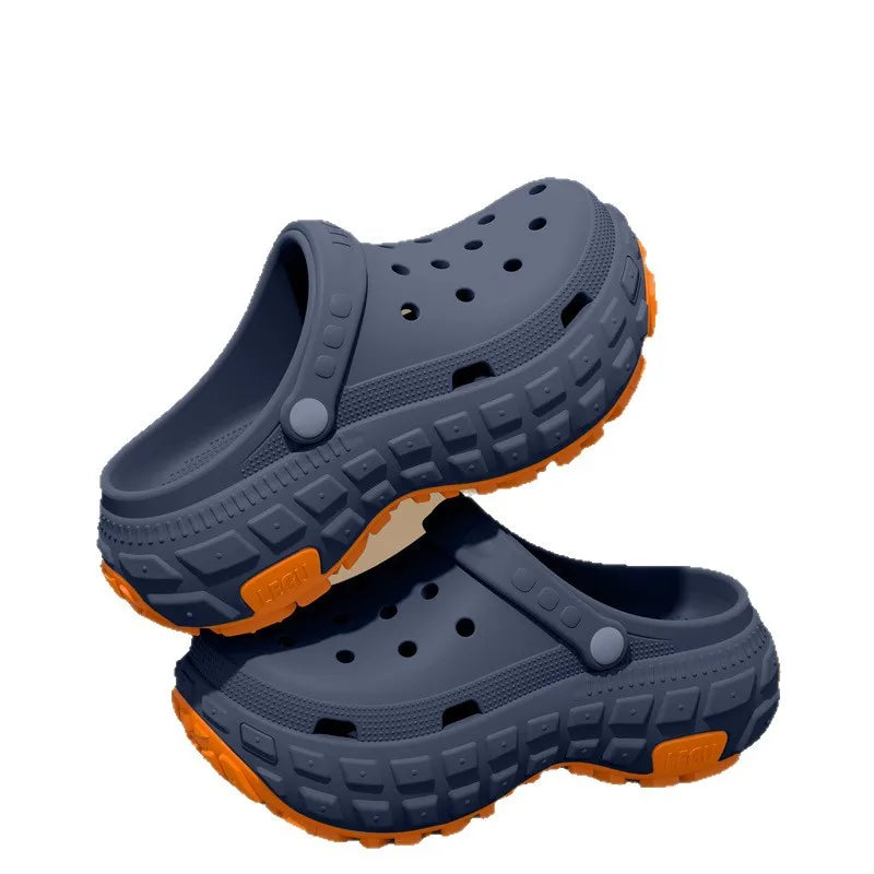 Men's driving breathable non-slip hole shoes summer new deodorant non-slip outer wear wear wear-resistant fishing beach sandals