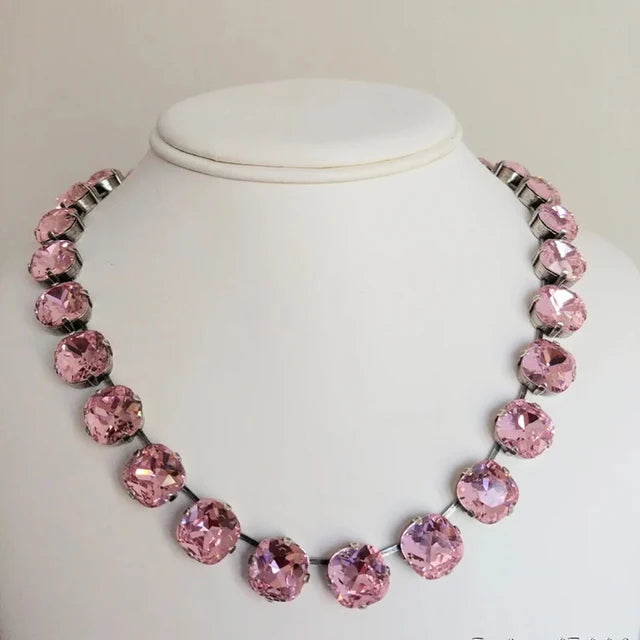 Luxury Shiny Crystal Claw Chain Necklace Multi-Color Optional Bohemian Exaggerated Clavicle Chain Big Bib Necklace Wholesale