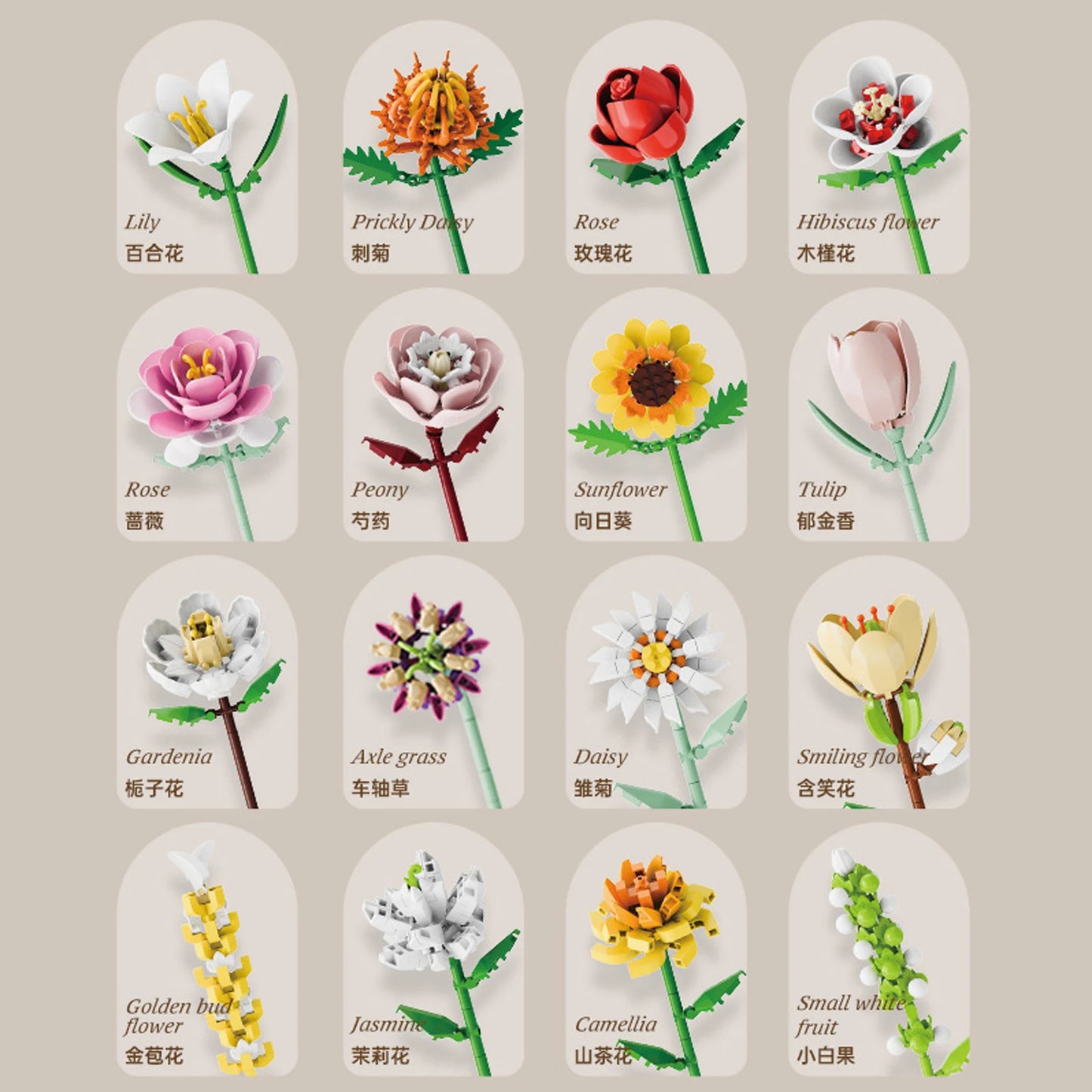 Simulation Flowers Micro Building Blocks Assembly Rose/Sunflower/Tulip/Orchid Eternal Bouquet Home Decor Bricks Toys Girl Gifts