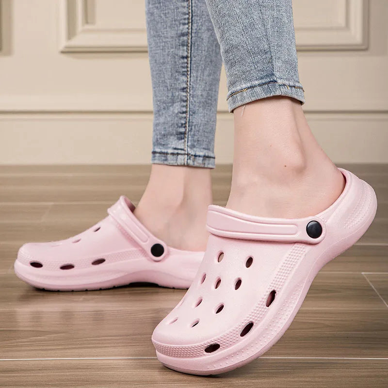 Summer Men Clogs Sandals Men's and Women's Leisure Slippers Beach Slides Home Garden Shoes Outdoor Sandals Plus Size 46 47 48