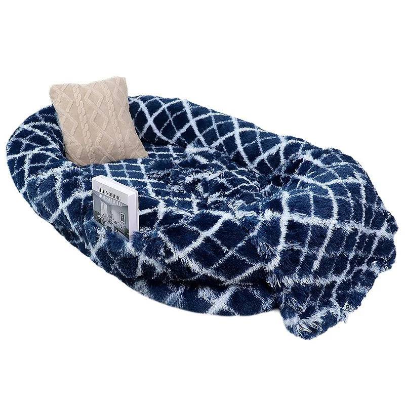 Large pet dog luxury sponge bed for human use, giant pet cat dog bed, shared leisure luxury dog bed for pets and people