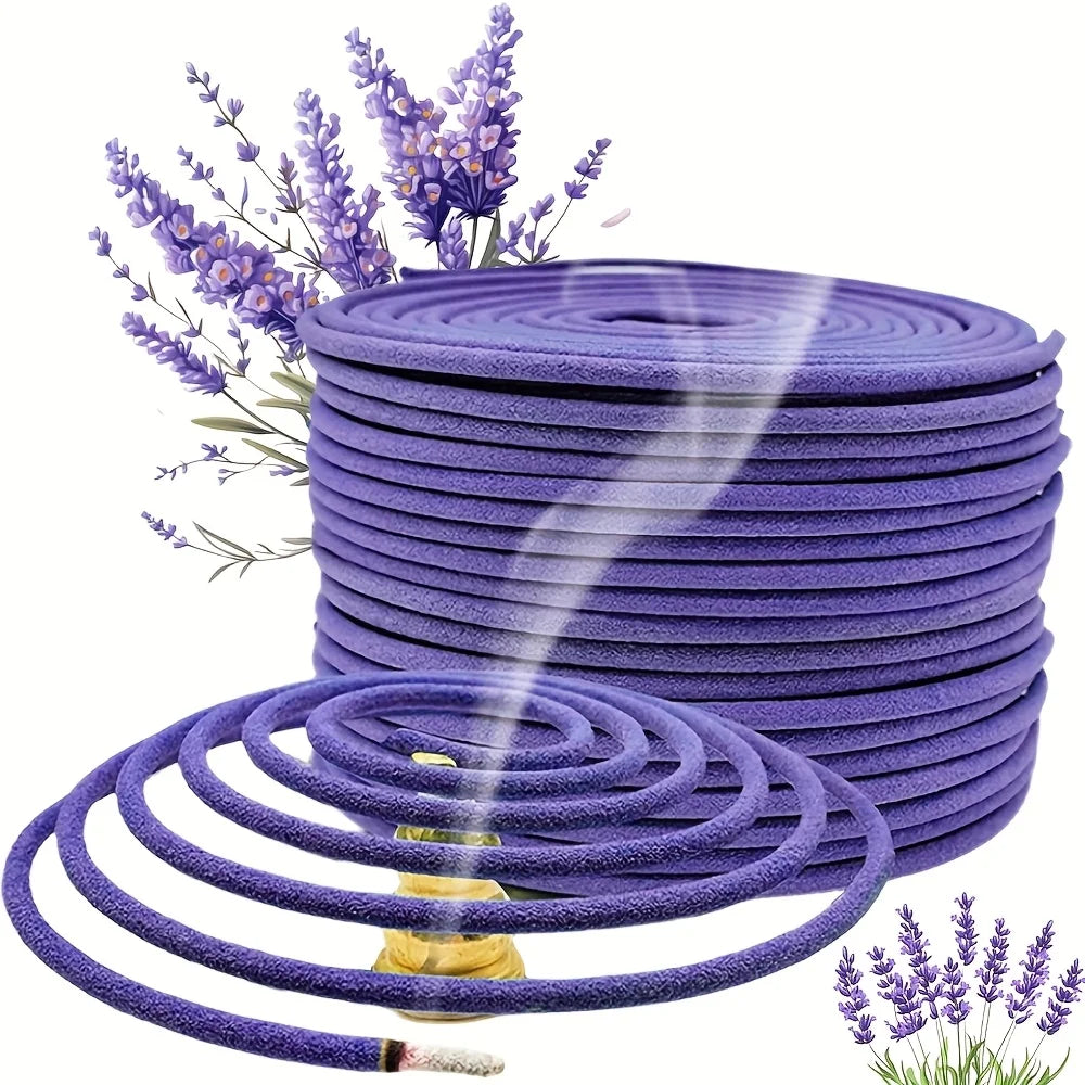 Lemongrass Lavender Essential Oil Coils Aromatherapy For Meditation Yoga Outdoor Poolside Patio Porch Deck Camping Long Burning