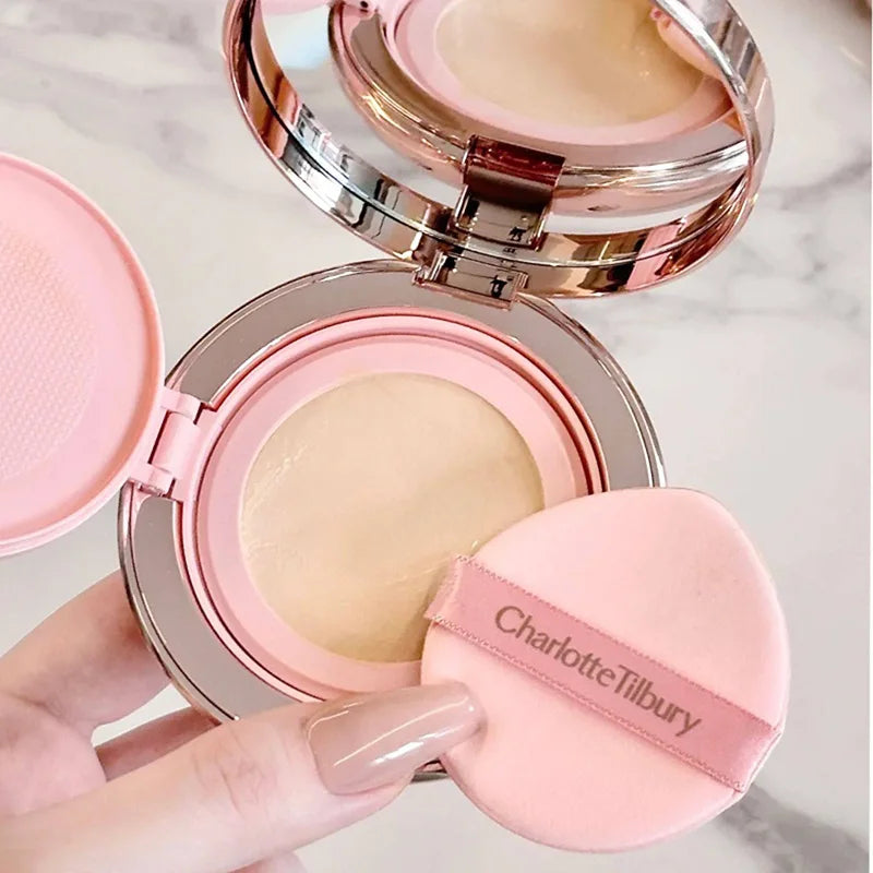 Shimmer Makeup Air Cushion Charlotte Tilbury Lightweight Moisture Oil Control Two Color Heart Shape Powder Blusher Unique Design