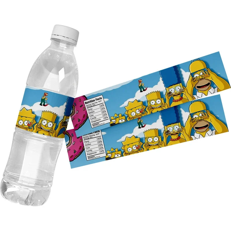 THE SIMPSONS GAME Baby Shower Kids Toy Aluminum Foil Digital Balloon Set Birthday Party Decor and Napkins Disposable Tableware