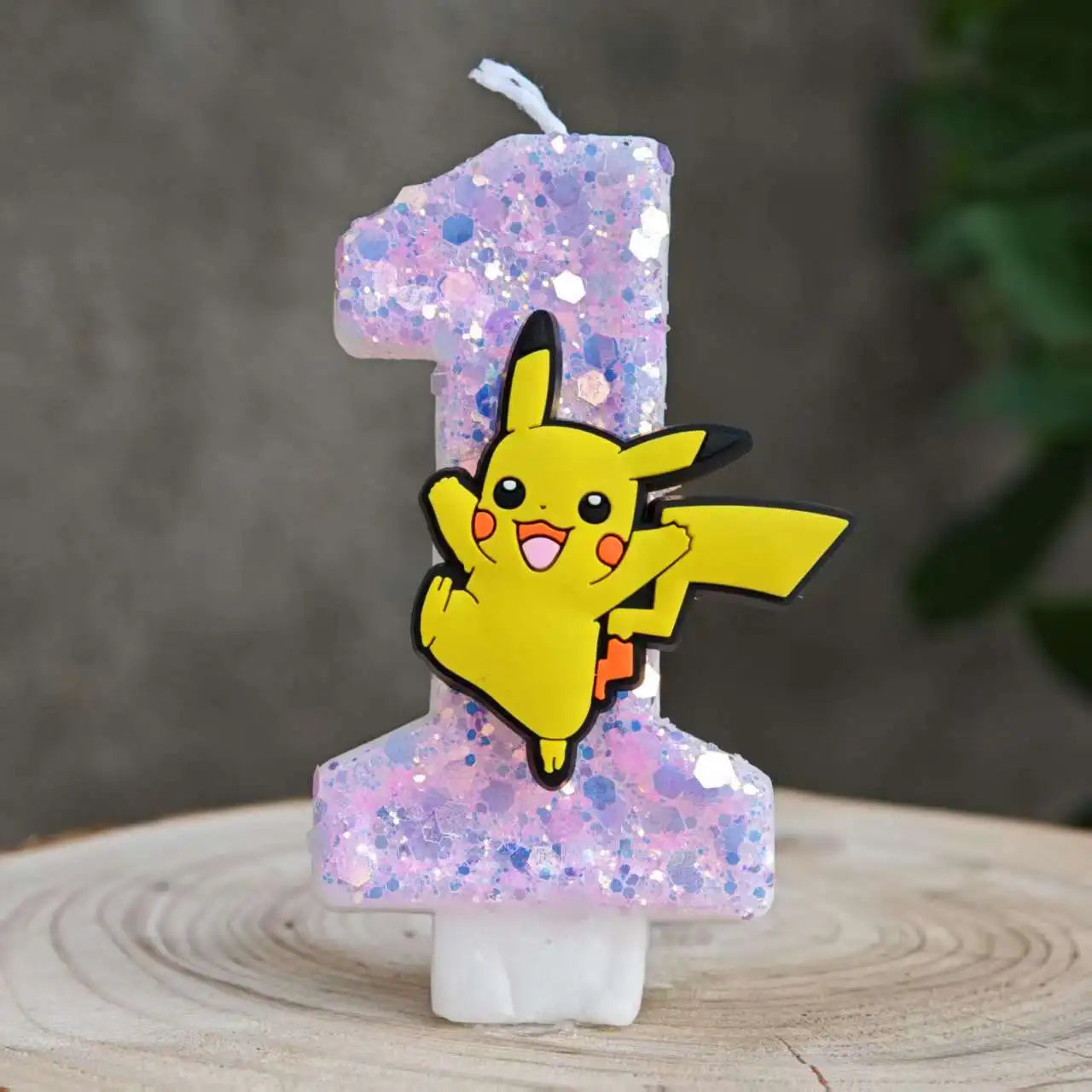 Pokemon Candle Number 0-9 Soccer Candle Pikachu Cake Decoration Boy Birthday Party for Kids Baby Shower Decor Gift