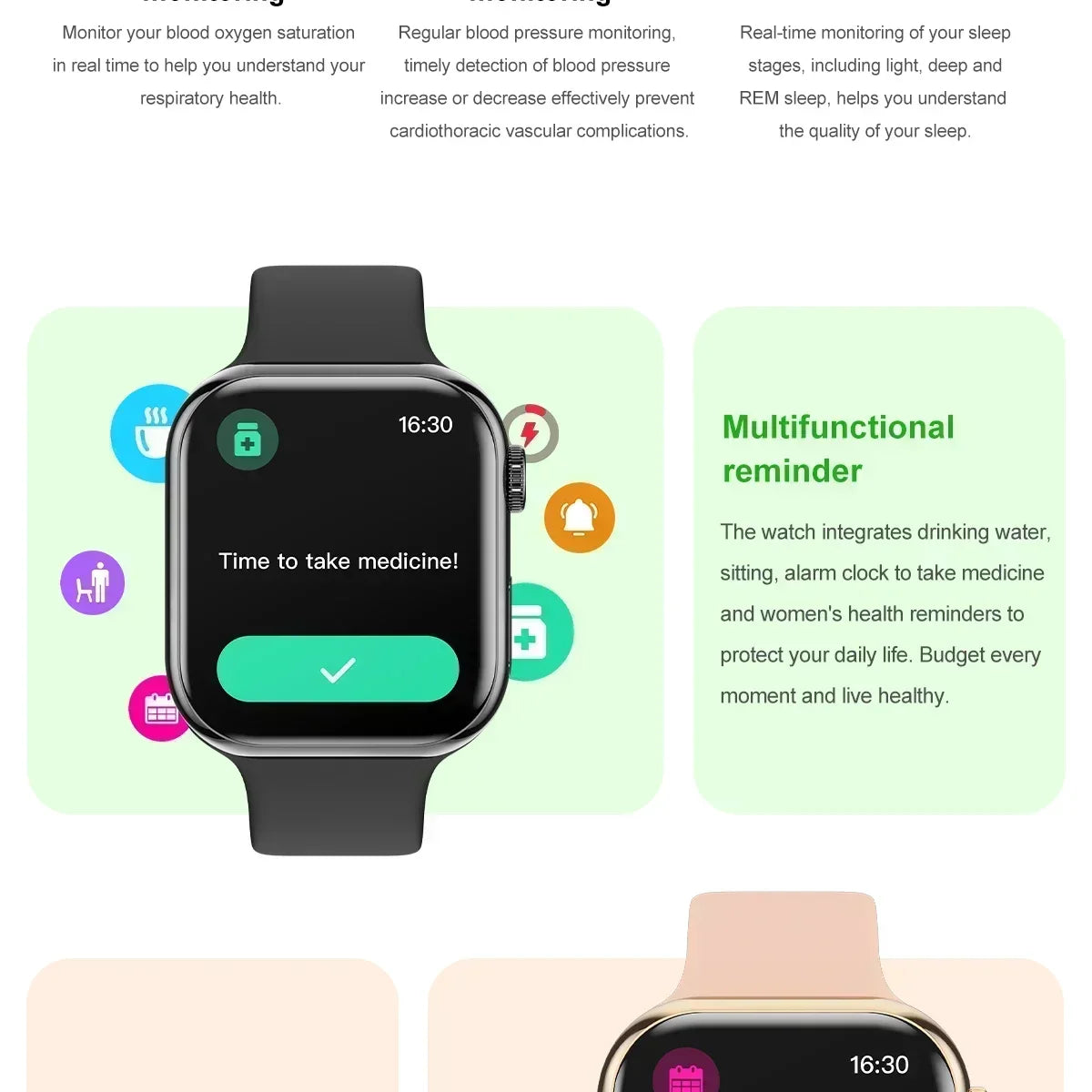 2026 New For Apple GPS Watch 10 Smart Watch Men HD AMOLED Memory Music 3D Surround Bluetooth Call Waterproof Smartwatch Woman