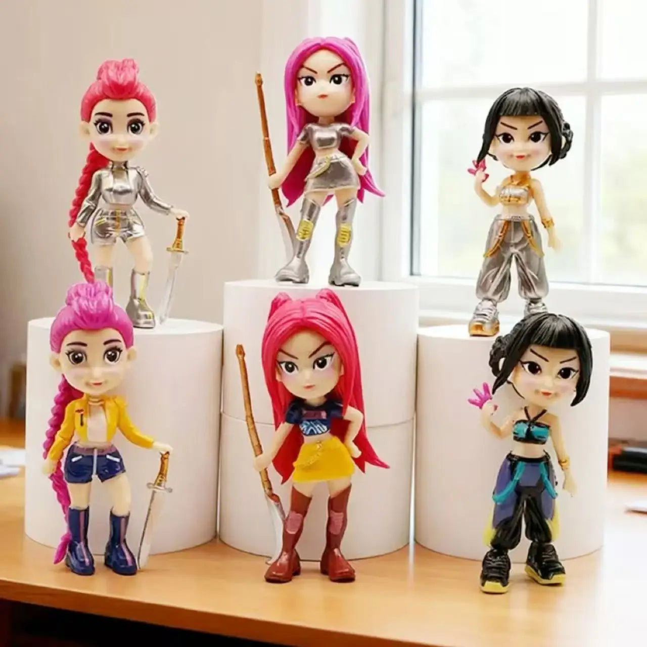 Bandai 2026 New Kpop Demon Hunters Figure Model Toy Pvc Cartoon Desk Decoration Collection Figures Model Toyfor Kid Gift
