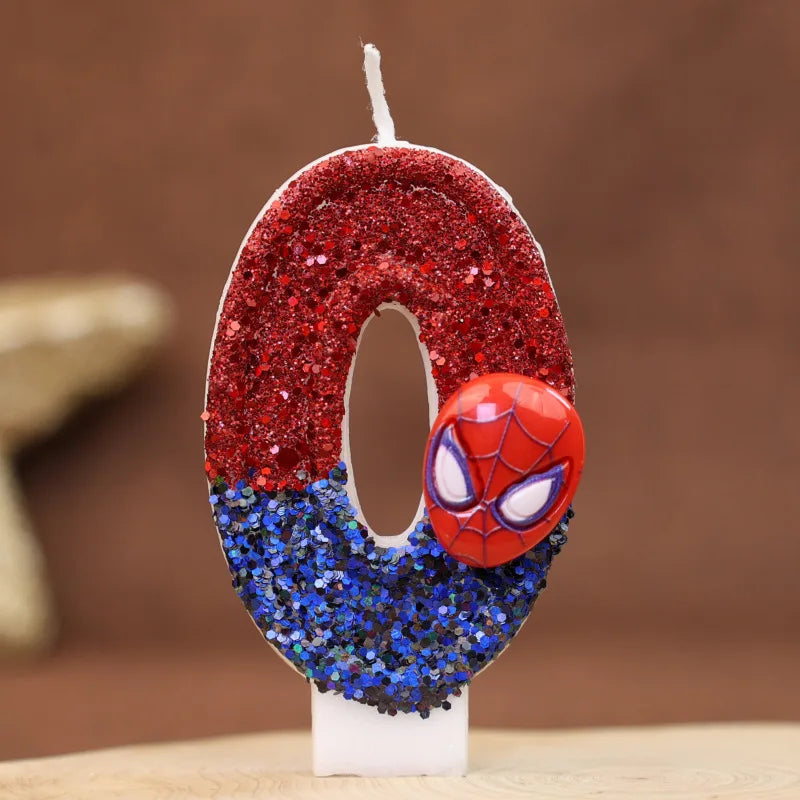 Spiderman digital birthday candle cake party decoration birthday candle DIY