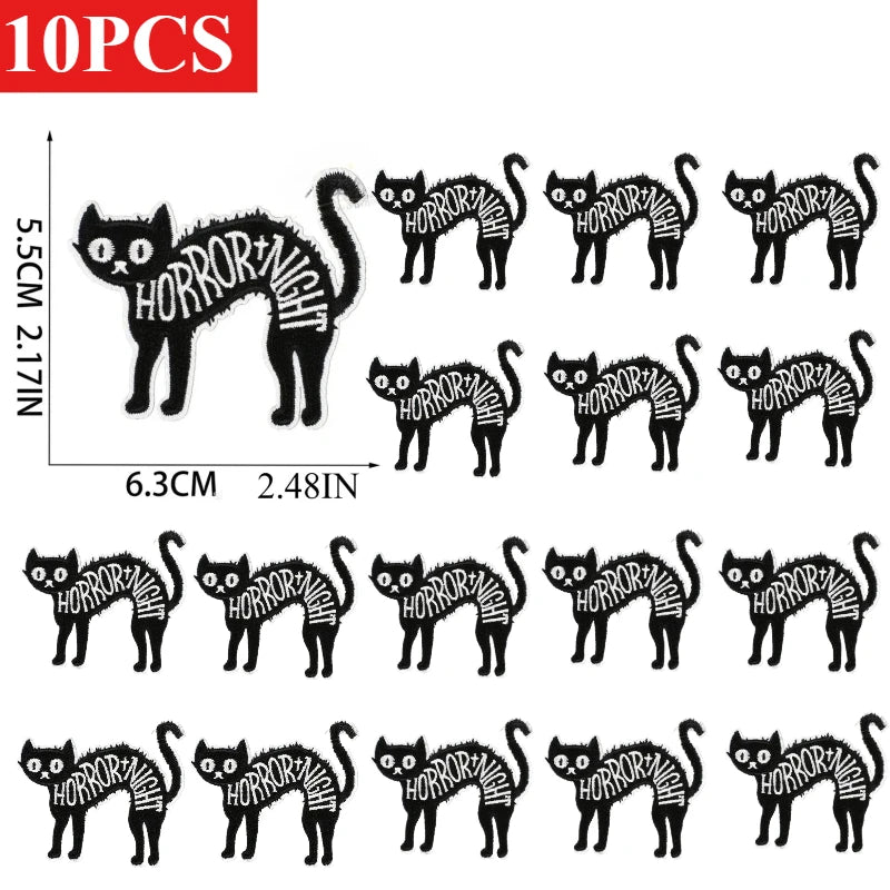 10/23PCS Wholesale Lots/set of Horror Ghost Haunted House Mummy Patch  Embroidery DIY Cloth Sticker Badge Ironing Jeans/cloak