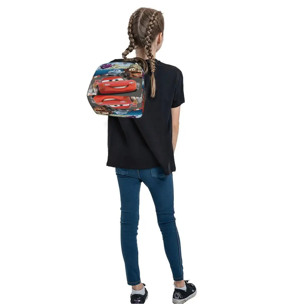 Custom Car 95 Lightning Mcqueen Insulated Lunch Bag for Women Resuable Racing Car Thermal Cooler Bento Box Office Picnic Travel
