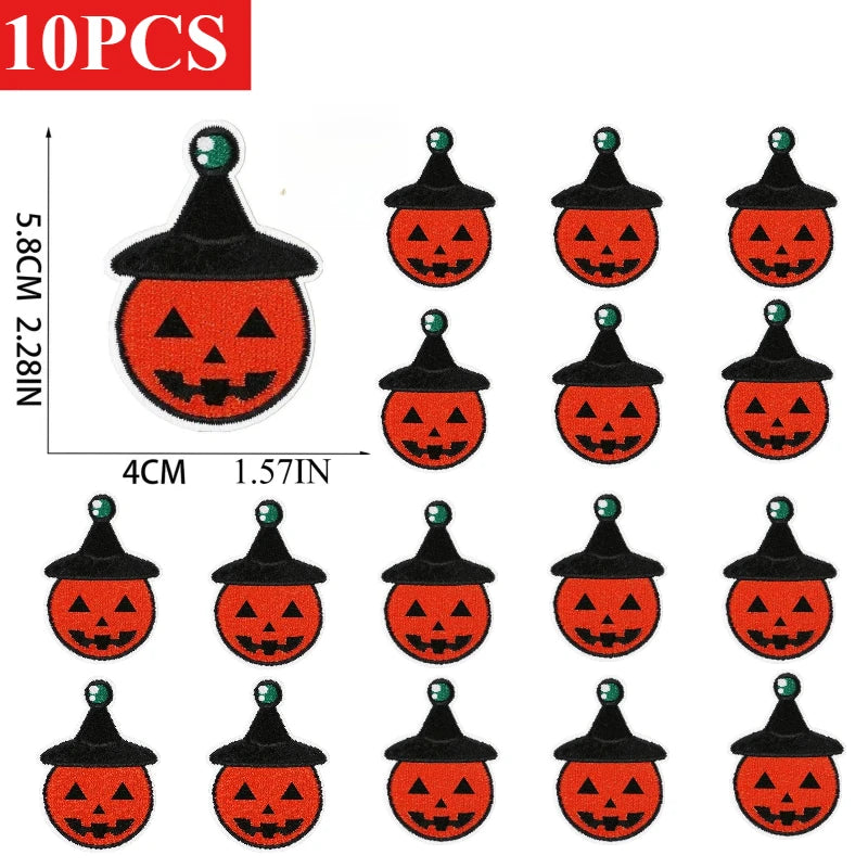 10/23PCS Wholesale Lots/set of Horror Ghost Haunted House Mummy Patch  Embroidery DIY Cloth Sticker Badge Ironing Jeans/cloak