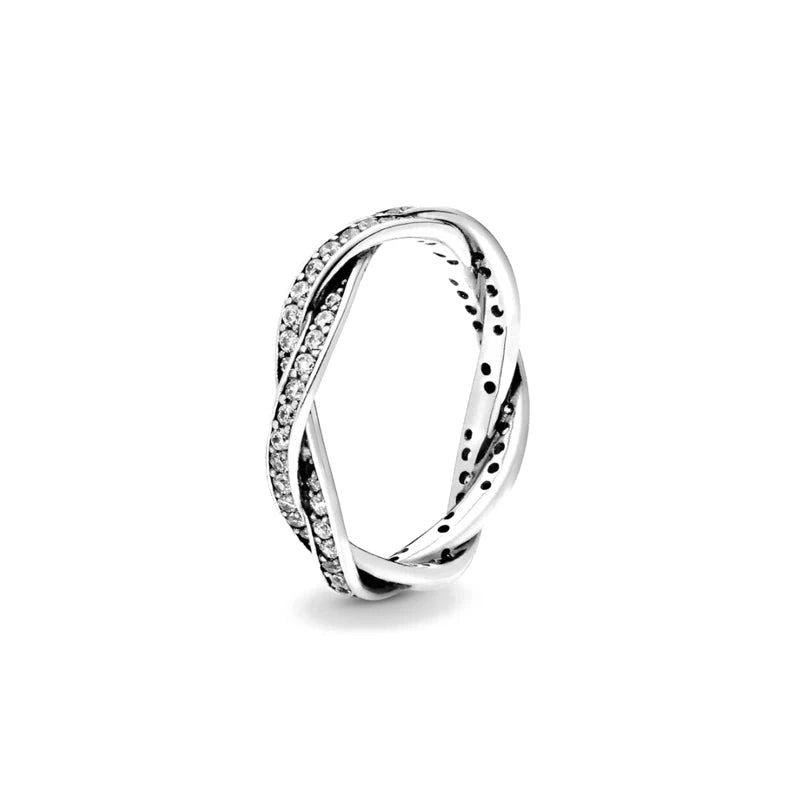 New White Series Original 925 Sterling Silver Women Finger Rings for Women Silver Daisy Mom heart Zirconia Stone Luxury Jewelry
