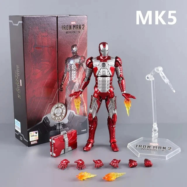 ZD Toys Iron Man Action Figure Joint Movable MK1 MK3 MK6 MK7 MK42 MK45 MK50 MK85 MK17 MK33 MK39 Adult Collection Figure Gift