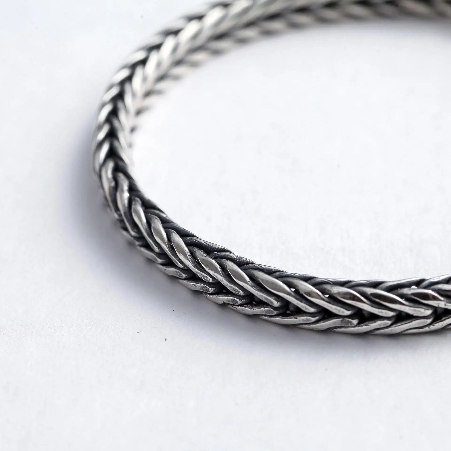 S925 Sterling Silve Twisted Bracelets For Men Hip Hop Handmade Exquisite Unique Fashion Jewelry Gift Factory Price