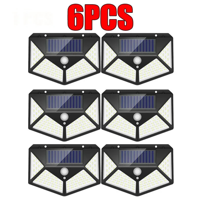 New Upgrade Solar Street Light 12/8/6/4/2/1Pcs Outdoor Solar Wall Lamp PIR Motion Sensor Powered Sunlight for Garden Courtyard