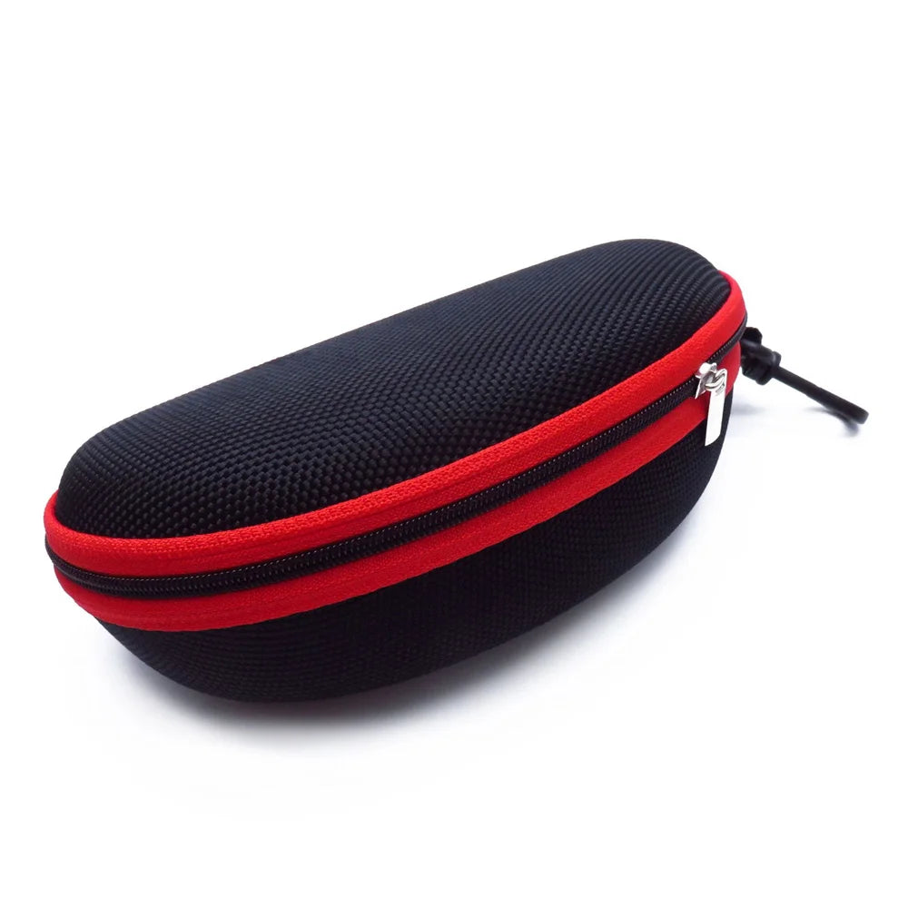 Portable EVA Glasses Case with Carabiner Hook Colorful Sunglasses Hard Case Zipper Eyeglasses Protector Box Holder New 2024