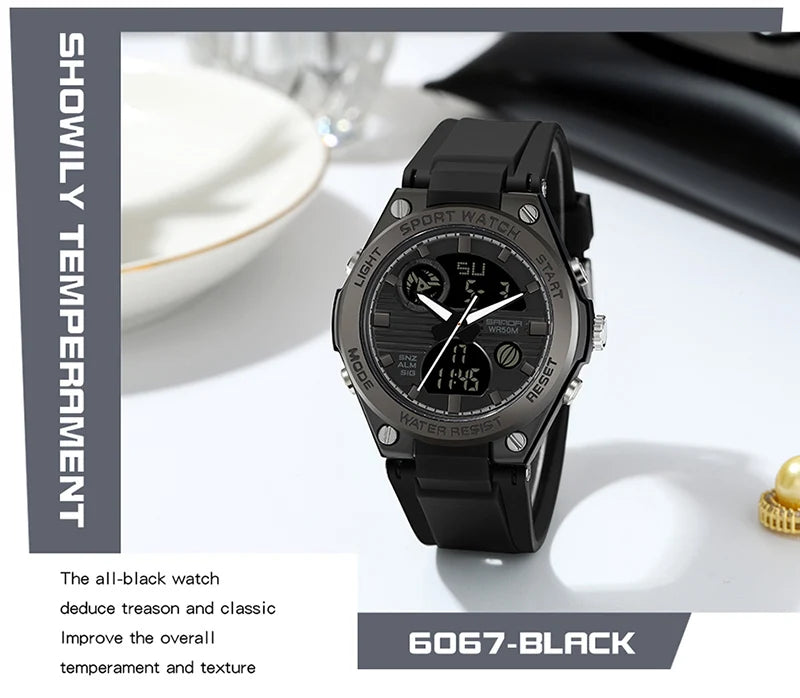 SANDA Girl Electronic Top Brand G Style LED Digital Watch Women Sport Chronograph Lady Quartz Wristwatch 50m Waterproof Female