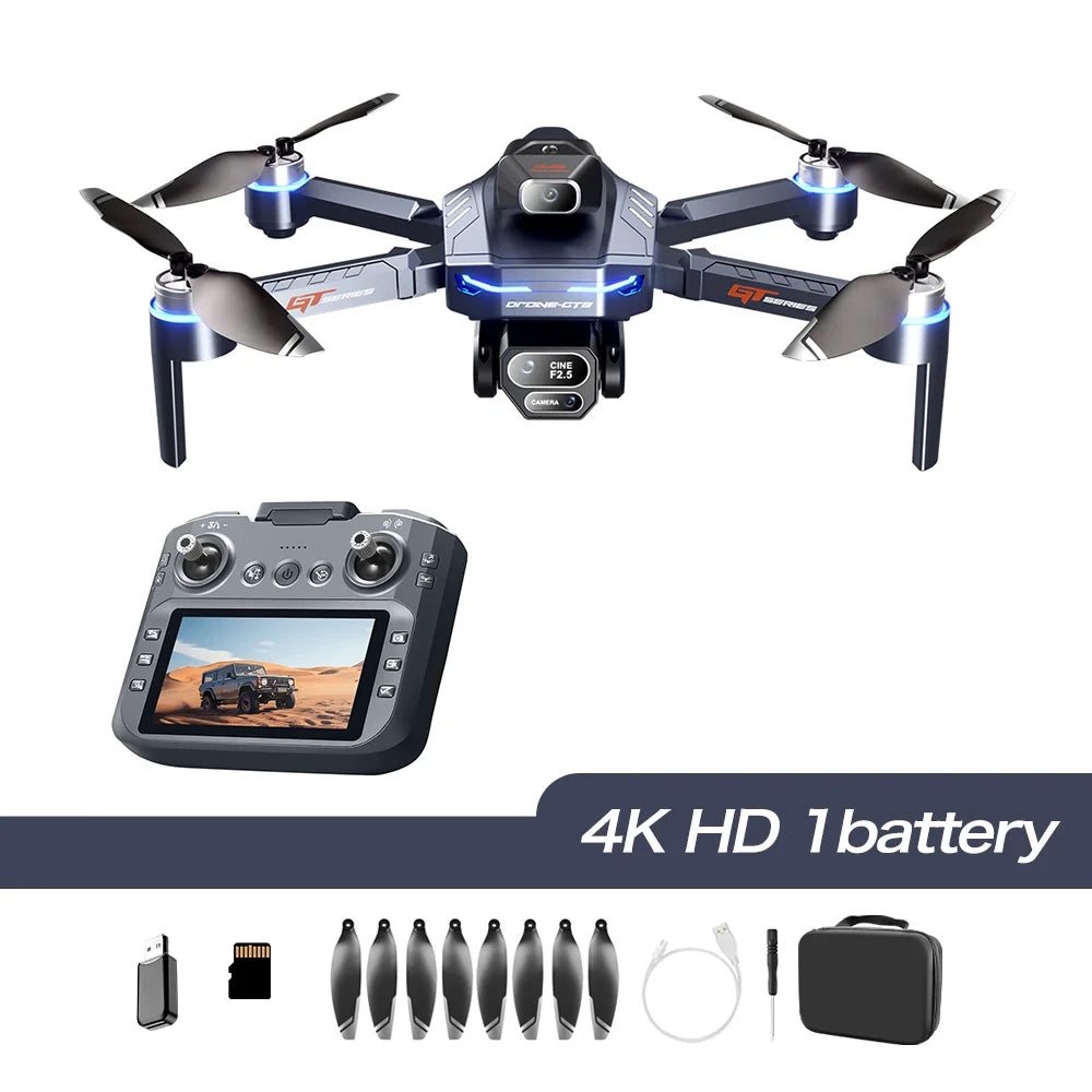2026 New GT8 Drone GPS 8K Professional HD 360° Dual Cameras 5G WIFI Brushless Motors Obstacle Avoidance Foldable Quadcopter Toys