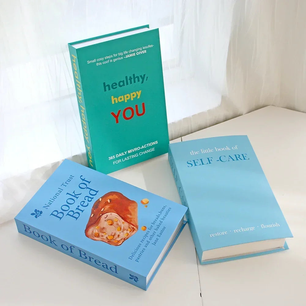 3Pcs Foldable Fashion Fake Books Living Room Decoration Designer Books Coffee Table Ornaments Club Hotel Room Villa Prop Books
