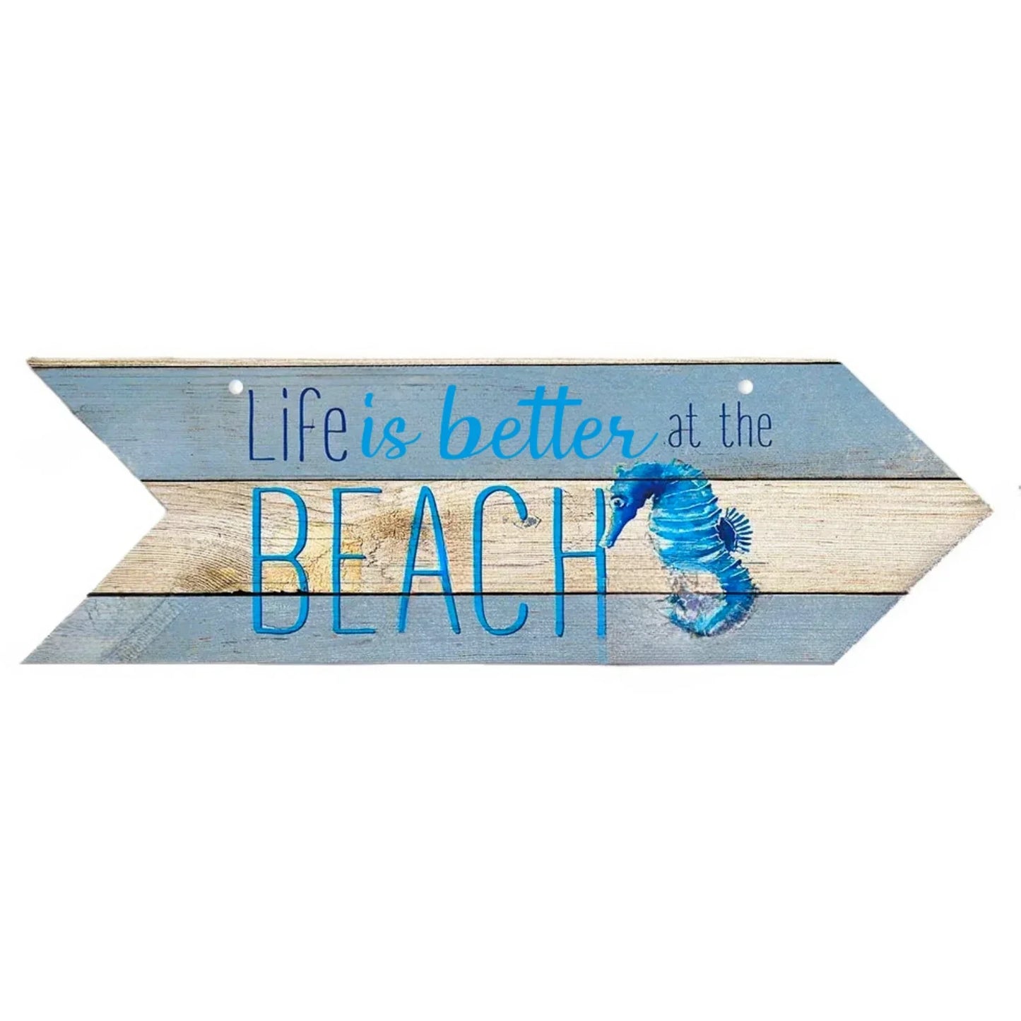 Beach Arrow Wooden Sign Beach Seaside Road Guide Wall Decoration Indicator Hanging Beach House  Wall Plaque Decor