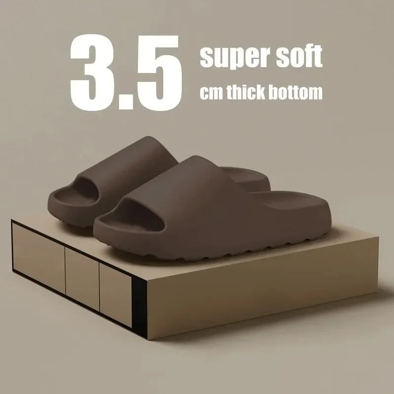Coconut Slippers Feel like Stepping on Shit Thick-soled Sandals Summer New Non-slip Wearing Sandals