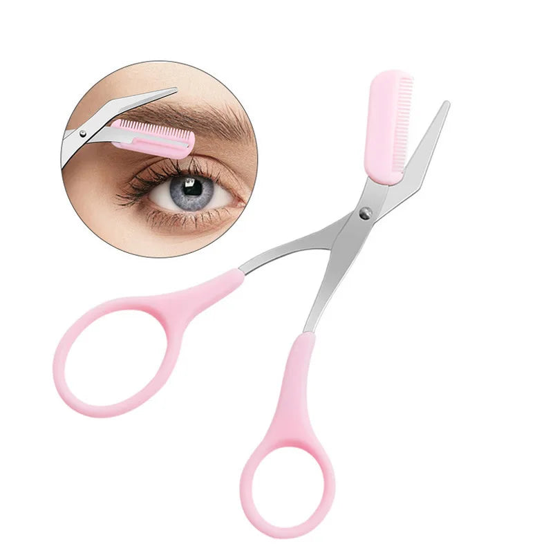 Eyebrow Razor Scissor  Stainless Steel