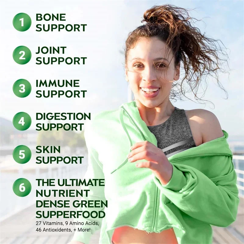 Moringa Capsules - Promote Bone, Joint, Immune Health | Enhance Energy, Endurance, Concentration - 120 Capsules